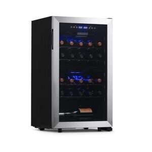 NewAir Freestanding 28 Bottle Dual Zone Compressor Wine Fridge