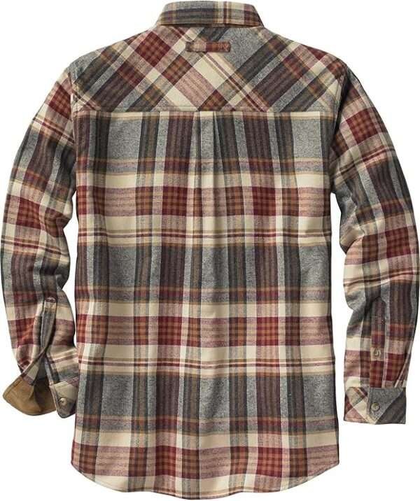 Legendary Whitetails Men’s Plaid Flannel Shirt, Corduroy Cuffs - Image 2