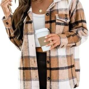 AUTOMET Oversized Flannel Shacket