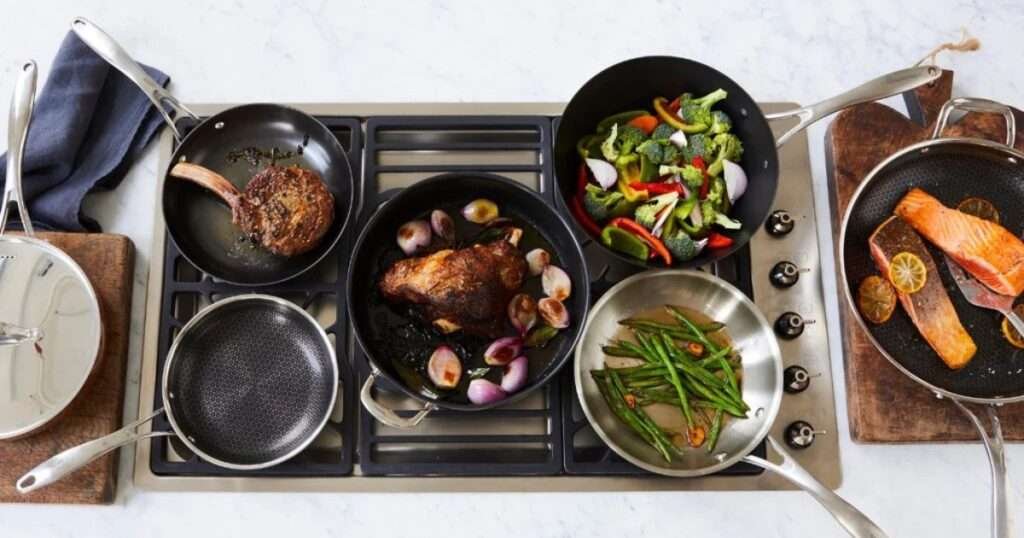 Different materials for cooking pans